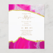 50e verjaardag Uitnodigingen Glitter Glamor (Voorkant)