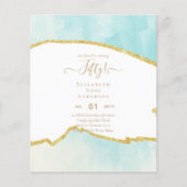 50e verjaardag Uitnodigingen Glitter Glamor (Voorkant)