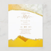 50e verjaardag Uitnodigingen Glitter Glamor (Voorkant)