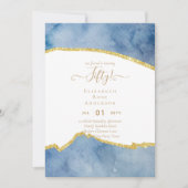 50e verjaardag Uitnodigingen Glitter Glamor (Voorkant)