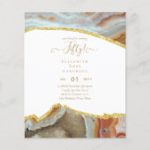 50e verjaardag Uitnodigingen Glitter Glamor (Voorkant)