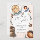 50e verjaardag uitnodigingen koffie thema (Voorkant)