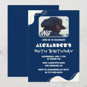 50e verjaardag uitnodigingen Mannen Foto Eenvoudig (Voorkant / Achterkant)