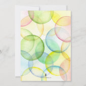 50e verjaardag Uitnodigingen Multi Color (Achterkant)