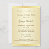 50e verjaardag Uitnodigingen van de Verrassingsdag (Achterkant)