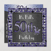 50e verjaardag UitnodigingPERSONALIZED Kaart (Voorkant / Achterkant)