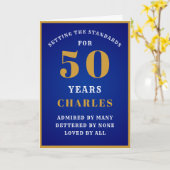 50e verjaardag vader zoon opa 50 geliefd door iede kaart (Gele Bloem)