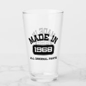 50e verjaardag van Beer Pint Glass Glas (Voorkant)