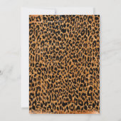50e verjaardag van Copper and Black Glam Leopard S Kaart (Achterkant)