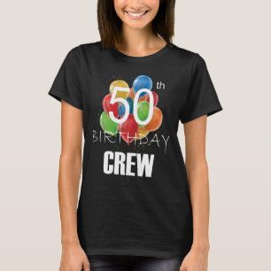50e verjaardag van de 50-partijengroep Crew-vrouwe T-shirt