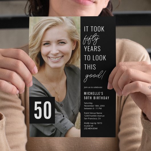 50e verjaardag van de 50e verjaardag van de 50e fo kaart