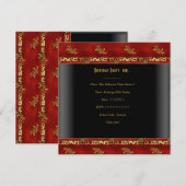 50e verjaardag van de Aziatische zwarte Rode Goude Kaart (Voorkant / Achterkant)