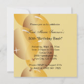 50e verjaardag van de Bazel-meisjespartij | Golden Kaart (Achterkant)