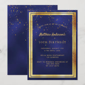 50e verjaardag van de blauwe goudbekentenis kaart (Voorkant / Achterkant)