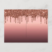 50e verjaardag van de burgundy florals glitter - u briefkaart (Achterkant)