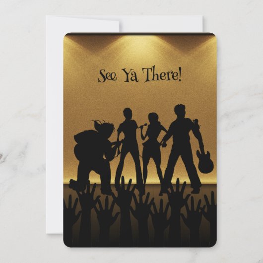 50e verjaardag van de Champagne Cork Inv Kaart (Achterkant)