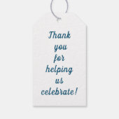 50e verjaardag van de Cheers tot vijftig jaar Cadeaulabel (Achterkant)