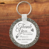 50e verjaardag van de Dag van de Hemel Dank u Zilv Sleutelhanger (Voorkant)