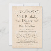 50e verjaardag van de Drink van de binnenpartij bi Kaart (Achterkant)