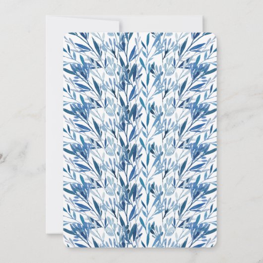 50e verjaardag van de Elegant-uitnodiging Kaart (Achterkant)