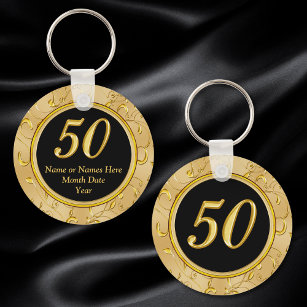 50e verjaardag van de Favors 50e Jubileum Favors Sleutelhanger