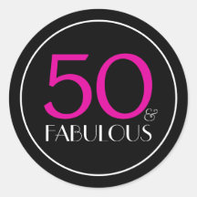 50e verjaardag van de geboorte|50 en Fabulous|Roze