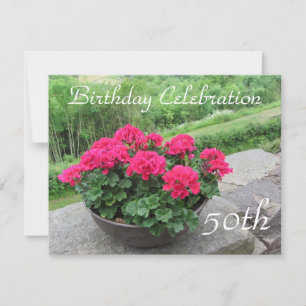 50e verjaardag van de geboorte kaart