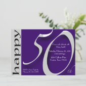 50e verjaardag van de geboorte kaart (Staand voorkant)