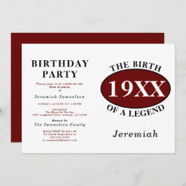 50e verjaardag van de geboorte van een legende ret kaart