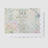 50e verjaardag van de geboorte vellum uitnodigingen (Offset (Uitnodiging))
