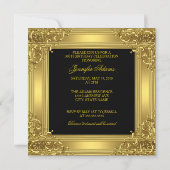 50e verjaardag van de gouden gouden gouden 50 zwar kaart (Achterkant)