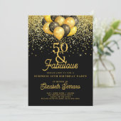 50e verjaardag van de gouden zwarte feestdag in kaart (Staand voorkant)