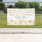 50e verjaardag van de gouden zwenkpatroon van de p spandoek (Insitu)