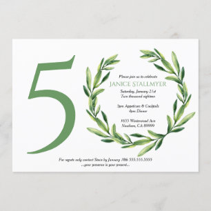 50e verjaardag van de Groene Leef Wreath Kaart