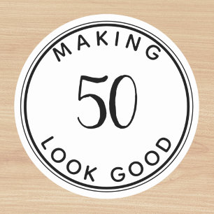 50e verjaardag van de Klassieke Ro van de 50e verj Ronde Sticker