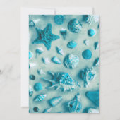 50e verjaardag van de kustzeeschildpad Turquoise Kaart (Achterkant)