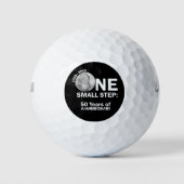 50e verjaardag van de maanlanding. golfballen (Voorkant)