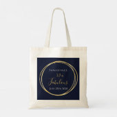 50e verjaardag van de marine Gold Birthday Party F Tote Bag (Achterkant)