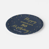 50e verjaardag van de moderne goudzeemacht op Conf Papieren Bordje (Gekanteld)