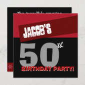 50e verjaardag van de Moderne Red Black G400 Kaart (Voorkant / Achterkant)
