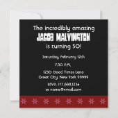 50e verjaardag van de Moderne Red Black G400 Kaart (Achterkant)