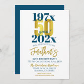 50e verjaardag van de Moderne verjaardag van de ve Kaart (Voorkant / Achterkant)