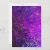 50e verjaardag van de Paarse en Zwarte Partij Kaart (Achterkant)