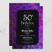 50e verjaardag van de Paarse en Zwarte Partij Kaart (Voorkant / Achterkant)