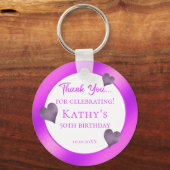 50e verjaardag van de Paarse feestdag Sleutelhanger (Voorkant)