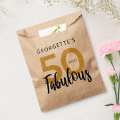 50e verjaardag van de partij 50 en gepersonaliseer bedankzakje (Gezegeld)