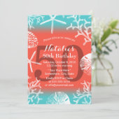 50e verjaardag van de strand van Coral Reef Starfi Kaart (Staand voorkant)
