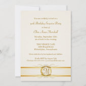 50e verjaardag van de Surpise Party - Ivory Gold M Kaart (Achterkant)