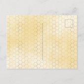 50e verjaardag van de theepartij honeycomb bees ui briefkaart (Achterkant)