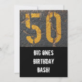 50e verjaardag van de uitnodiging (Voorkant)